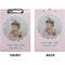 Baby Girl Photo Clipboard (Letter) (Front + Back)