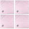 Baby Girl Photo Cloth Napkins - Personalized Dinner (APPROVAL) Set of 4