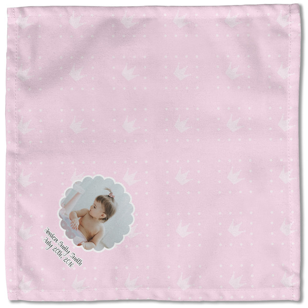 Baby Girl Photo Cloth Napkins - Personalized Lunch (Single Full Open)
