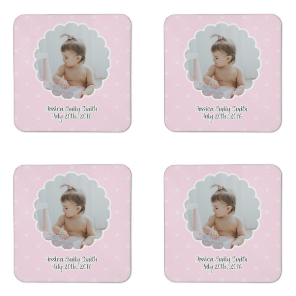 Baby Girl Photo Coaster Set - APPROVAL