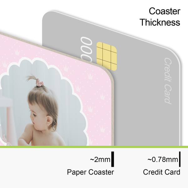 Baby Girl Photo Coaster Thickness