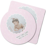 Baby Girl Photo Rubber Backed Coaster (Personalized)