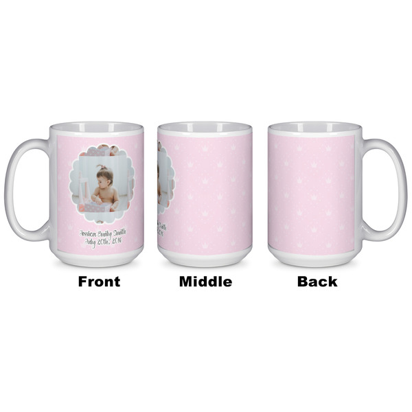Baby Girl Photo Coffee Mug - 15 oz - White APPROVAL