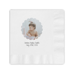 Baby Girl Photo Coined Cocktail Napkins