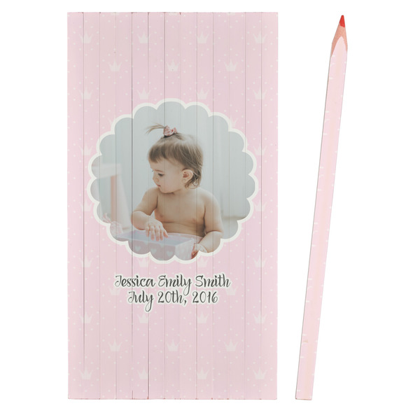 Baby Girl Photo Colored Pencils - Front View