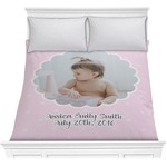 Baby Girl Photo Comforter - Full / Queen (Personalized)