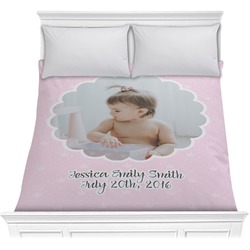 Baby Girl Photo Comforter - Full / Queen (Personalized)
