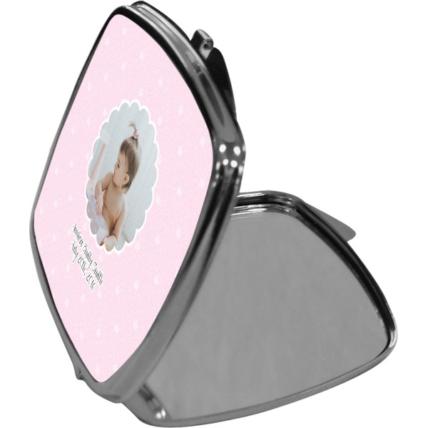 Baby Girl Photo Compact Mirror (Side View)