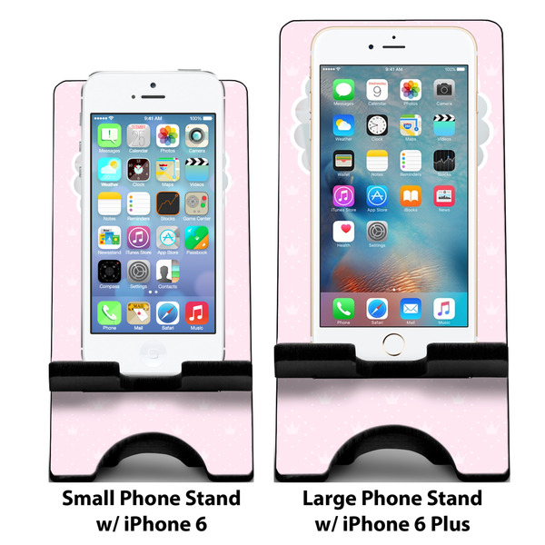 Baby Girl Photo Compare Phone Stand Sizes - with iPhones