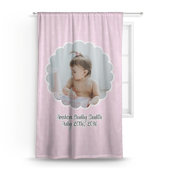 Custom Baby Girl Photo Curtain (Personalized)