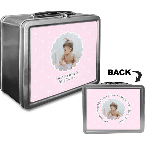 Baby Girl Photo Custom Lunch Box / Tin Approval