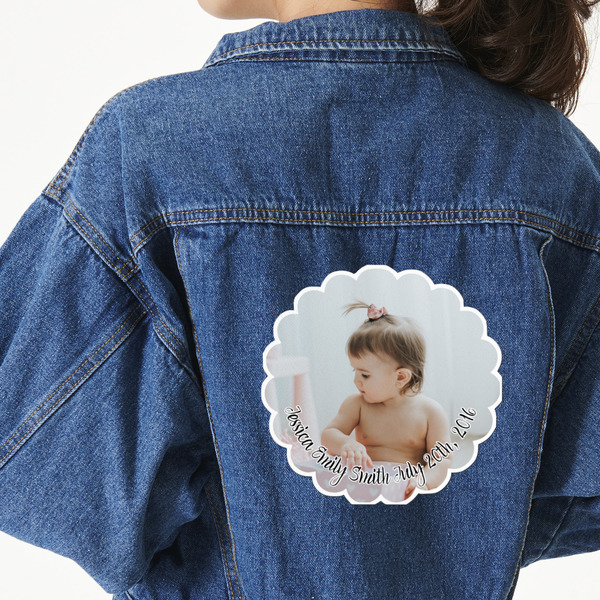 Custom Baby Girl Photo Large Custom Shape Patch - 2XL