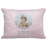 Baby Girl Photo Decorative Baby Pillowcase - 16"x12" (Personalized)