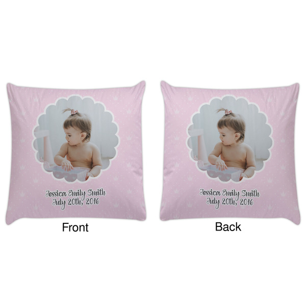 Baby Girl Photo Decorative Pillow Case - Approval