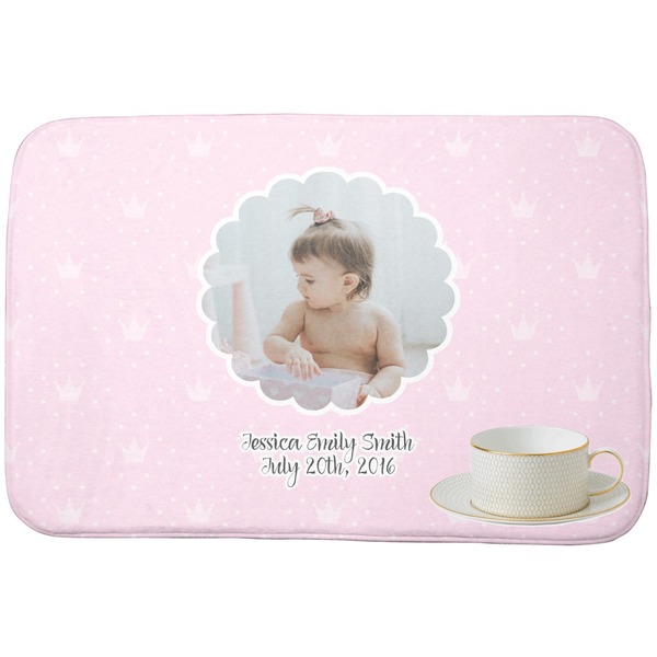 Baby Girl Photo Dish Drying Mat