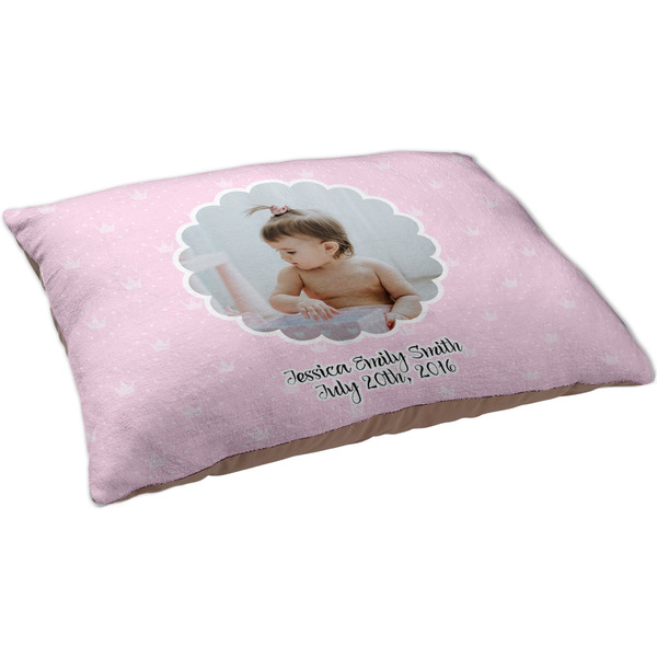 Baby Girl Photo Dog Bed - Large