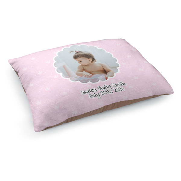 Custom Baby Girl Photo Dog Bed - Medium