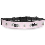 Baby Girl Photo Deluxe Dog Collar - Medium (11.5" to 17.5") (Personalized)