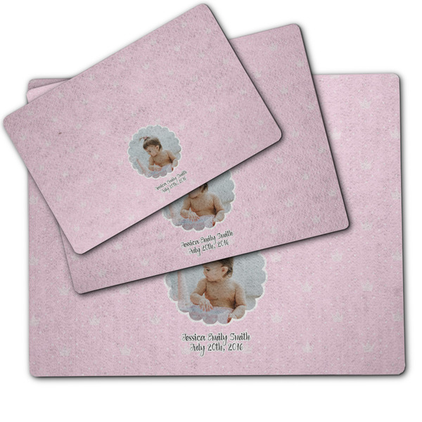 Baby Girl Photo Dog Food Mat - MAIN (sm, med, lrg)