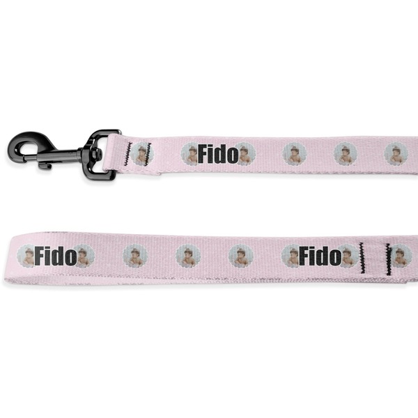 Custom Baby Girl Photo Deluxe Dog Leash - 4 ft (Personalized)