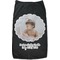 Baby Girl Photo Black Pet Shirt (Personalized)