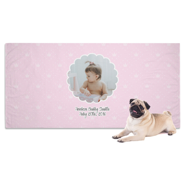 Custom Baby Girl Photo Dog Towel