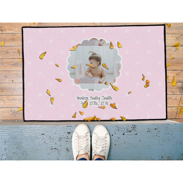 Baby Girl Photo Door Mat - LIFESTYLE (Med)