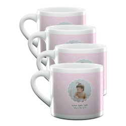 Baby Girl Photo Double Shot Espresso Cups - Set of 4
