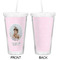 Baby Girl Photo Double Wall Tumbler with Straw - Approval