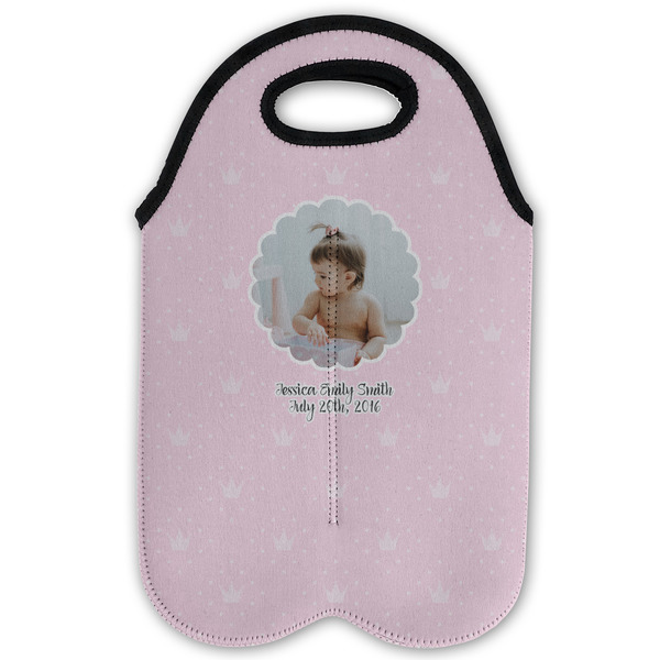 Baby Girl Photo Double Wine Tote - Flat (new)