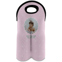 Baby Girl Photo Wine Tote Bag (2 Bottles) (Personalized)
