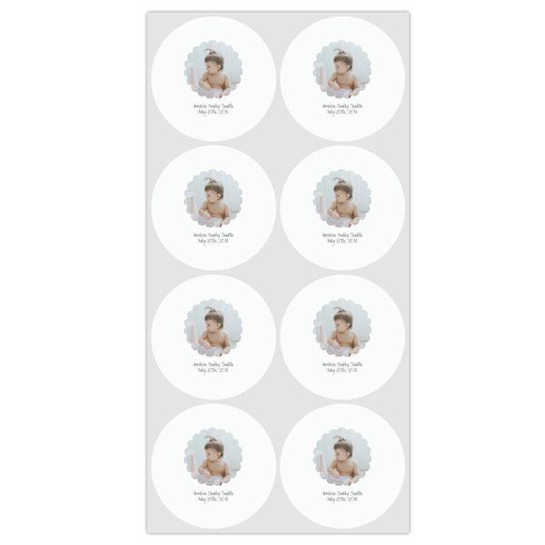 Baby Girl Photo Drink Topper - Medium - Set of 12