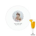 Baby Girl Photo Printed Drink Topper - 2.15"