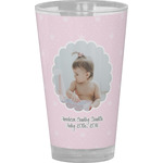 Baby Girl Photo Pint Glass - Full Color
