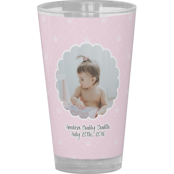 Custom Baby Girl Photo Pint Glass - Full Color