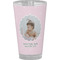 Baby Girl Photo Pint Glass - Full Color - Front View