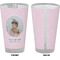 Baby Girl Photo Pint Glass - Full Color - Front & Back Views