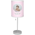 Baby Girl Photo 7" Drum Lamp with Shade (Personalized)