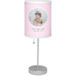 Baby Girl Photo Lamp with Drum Shade