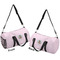 Baby Girl Photo Duffle bag small front and back sides