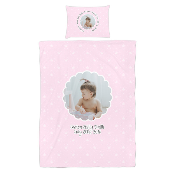 Baby Girl Photo Duvet Cover Set - Twin - Alt Approval