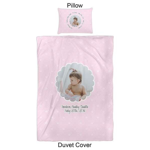 Baby Girl Photo Duvet Cover Set - Twin XL - Approval