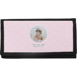 Baby Girl Photo Canvas Checkbook Cover (Personalized)