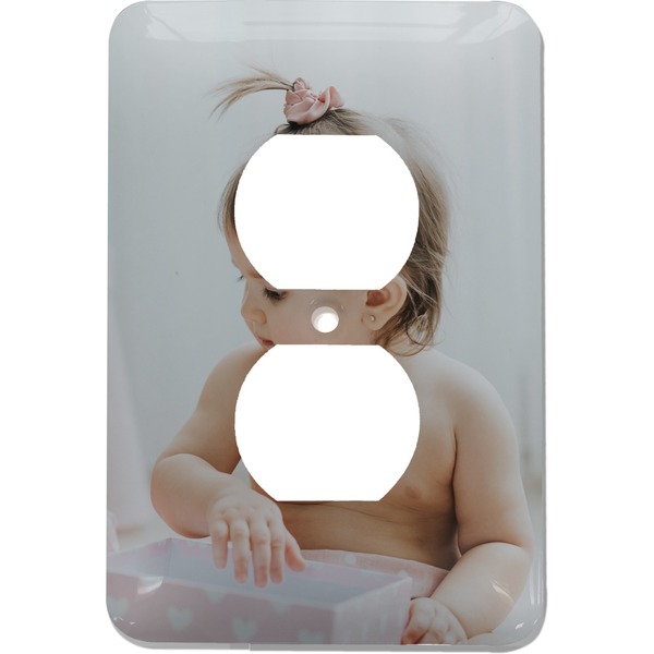 Custom Baby Girl Photo Electric Outlet Plate