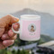Baby Girl Photo Espresso Cup - 3oz LIFESTYLE (new hand)