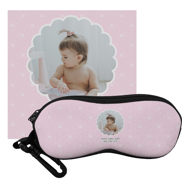 Custom Baby Girl Photo Eyeglass Case & Cloth (Personalized)