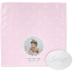 Baby Girl Photo Washcloth (Personalized)