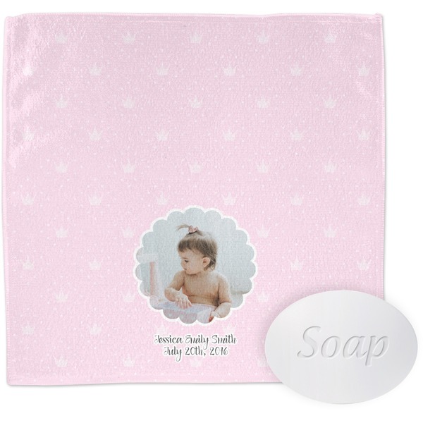 Custom Baby Girl Photo Washcloth (Personalized)