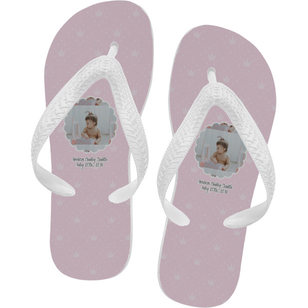 Custom Baby Girl Photo Flip Flops (Personalized)