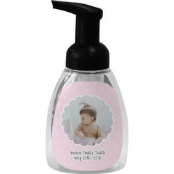 Baby Girl Photo Foam Soap Bottle - Black